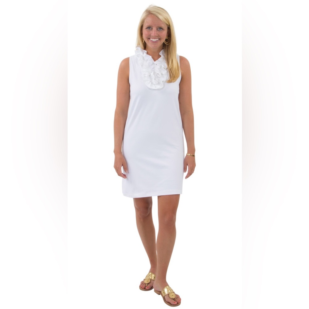 NWT Tuckernuck ⚓️SAILOR-SAILOR⚓️ Sleeveless Skipper Dress … *WHITE* … Size: M - Picture 2 of 4